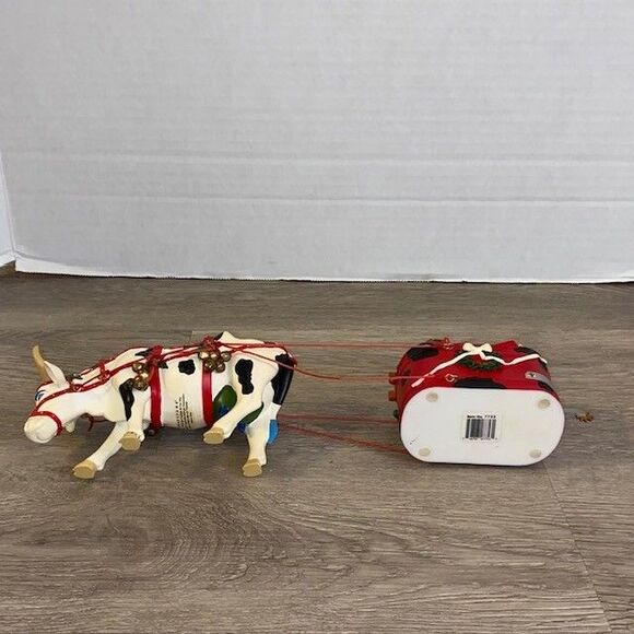 Cow Parade Jingle Cow Jingle All The Way 2007 Christmas Cowjingle Figurine - Picture 5 of 6